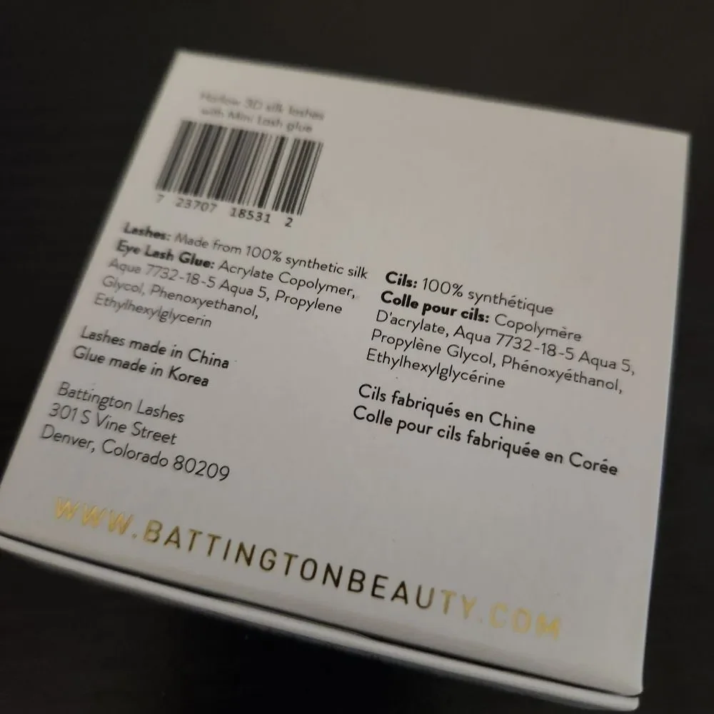 Battington Harlow 3D Synthetic Silk Lashes with Mini Glue